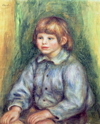 Retrato sentado de Claude Renoir (1901-81) 1905-08 de Pierre Auguste Renoir